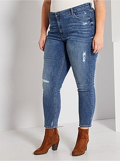 Calças de ganga slim destroy - Kiabi