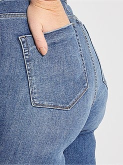 Calças de ganga slim destroy - Kiabi