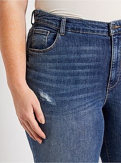 Calças de ganga slim destroy - Kiabi