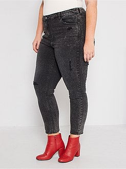 Calças de ganga slim destroy - Kiabi