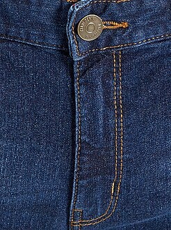 Calças de ganga slim efeito usado - Kiabi