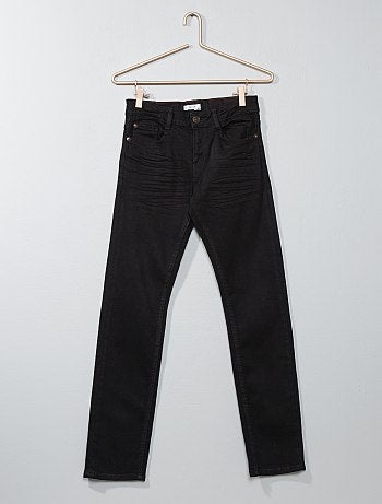 Calças de ganga slim efeito usado - Kiabi