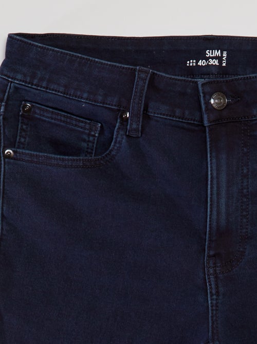 Calças de ganga slim elásticas  - L30 - Kiabi