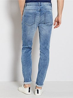 Calças de ganga slim elásticas - Kiabi