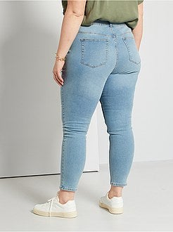 Calças de ganga slim elásticas - Kiabi