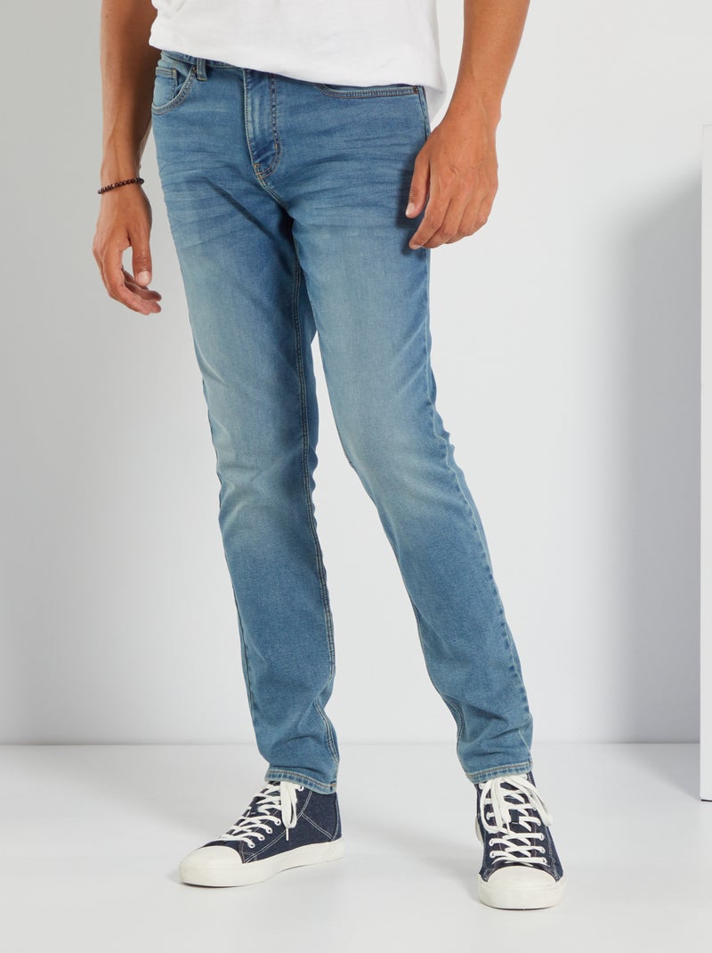 Calças de ganga slim elásticas BRANCO - Kiabi