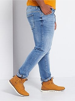 Calças de ganga slim elásticas de conceção ecológica - Kiabi