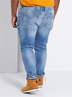 Calças de ganga slim elásticas de conceção ecológica - Kiabi