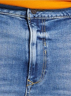 Calças de ganga slim elásticas de conceção ecológica - Kiabi