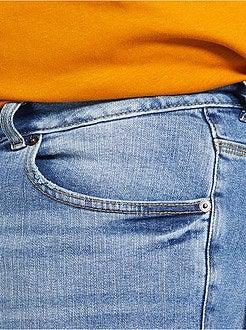 Calças de ganga slim elásticas de conceção ecológica - Kiabi