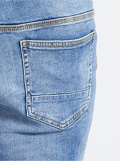 Calças de ganga slim elásticas de conceção ecológica - Kiabi