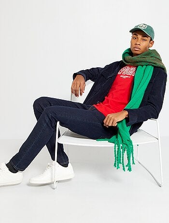 Calças de ganga slim em algodão elástico - Kiabi