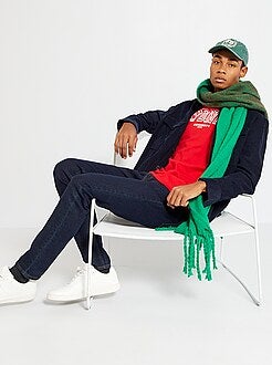 Calças de ganga slim em algodão elástico - Kiabi