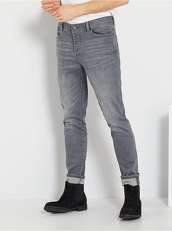 Calças de ganga slim em algodão elástico de conceção ecológica - Kiabi