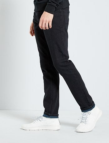 Calças de ganga slim em algodão elástico - Kiabi