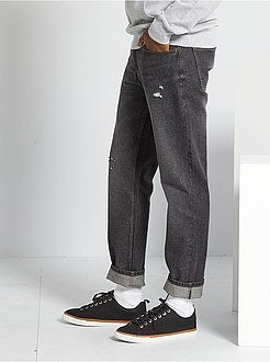 Calças de ganga slim em algodão - Kiabi