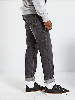 Calças de ganga slim em algodão - Kiabi