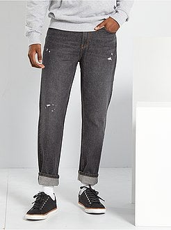 Calças de ganga slim em algodão - Kiabi