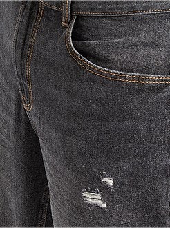 Calças de ganga slim em algodão - Kiabi