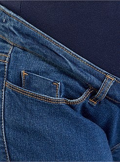 Calças de ganga slim fit de grávida concebidas ecologicamente - Kiabi