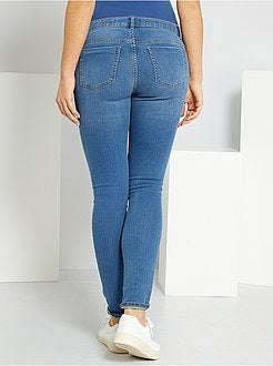 Calças de ganga slim fit de grávida concebidas ecologicamente - Kiabi