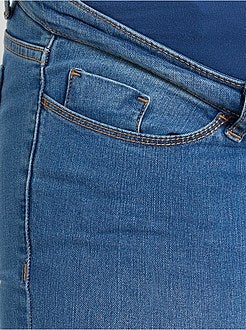 Calças de ganga slim fit de grávida concebidas ecologicamente - Kiabi