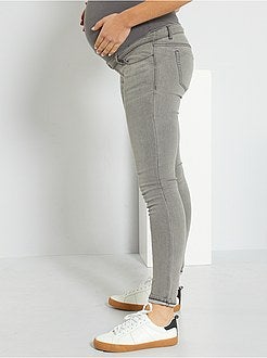 Calças de ganga slim fit de grávida concebidas ecologicamente - Kiabi