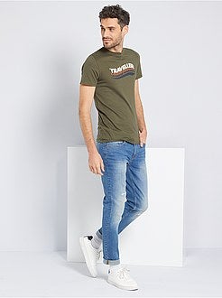 Calças de ganga slim L30 conceção ecológica - Kiabi