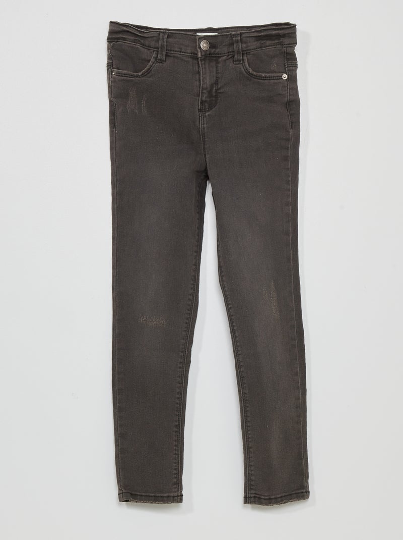 Calças de ganga slim PRETO - Kiabi