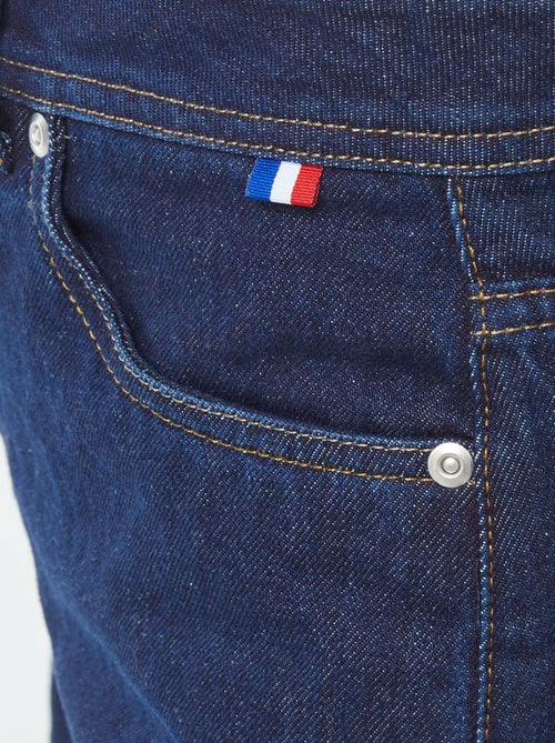 Calças de ganga straight de cintura subida - Kiabi