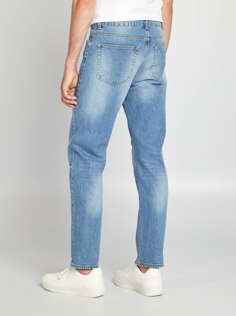 Calças de ganga straight fit AZUL - Kiabi