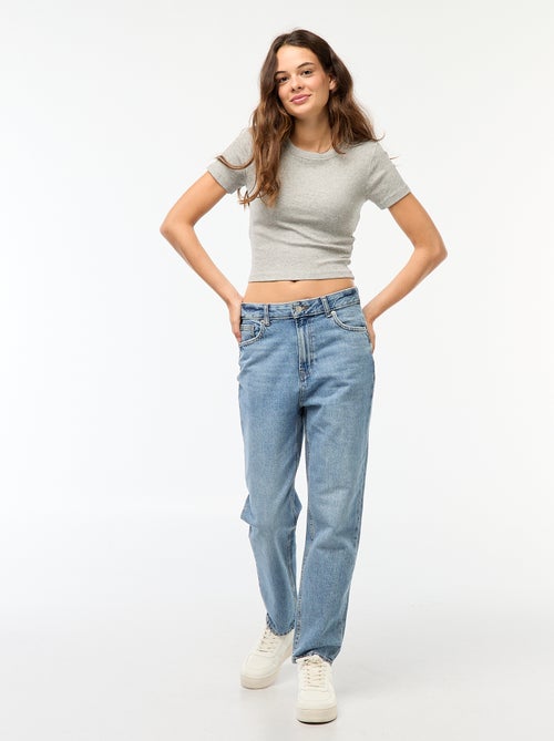 Calças de ganga straight fit - Kiabi