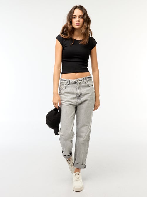 Calças de ganga straight fit - Kiabi
