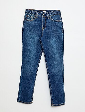 Calças de ganga stretch fit slim em algodão
