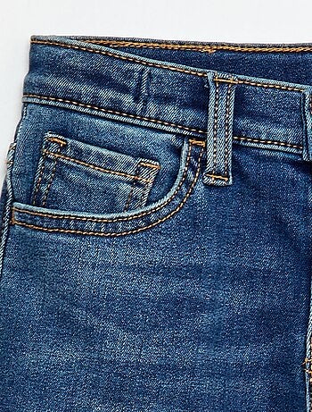 Calças de ganga stretch fit slim em algodão