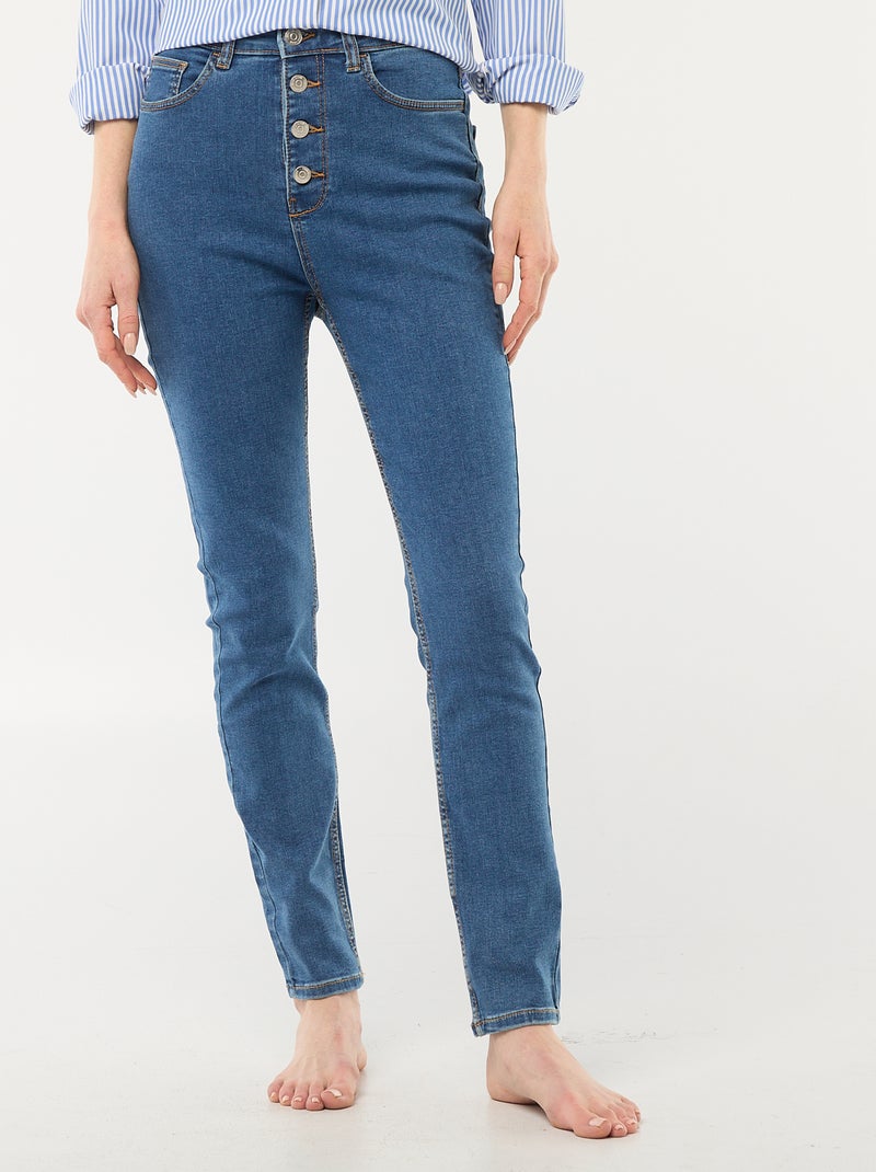Calças de ganga stretch super skinny em algodão Azul - Kiabi