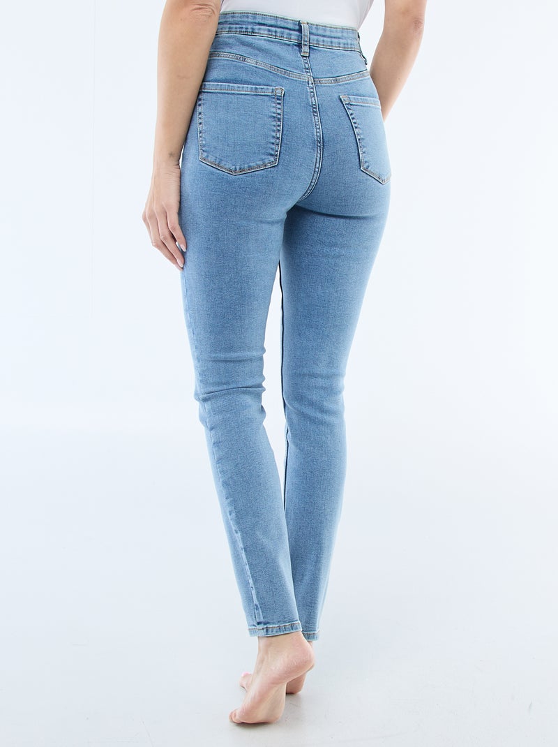 Calças de ganga stretch super skinny em algodão Azul - Kiabi