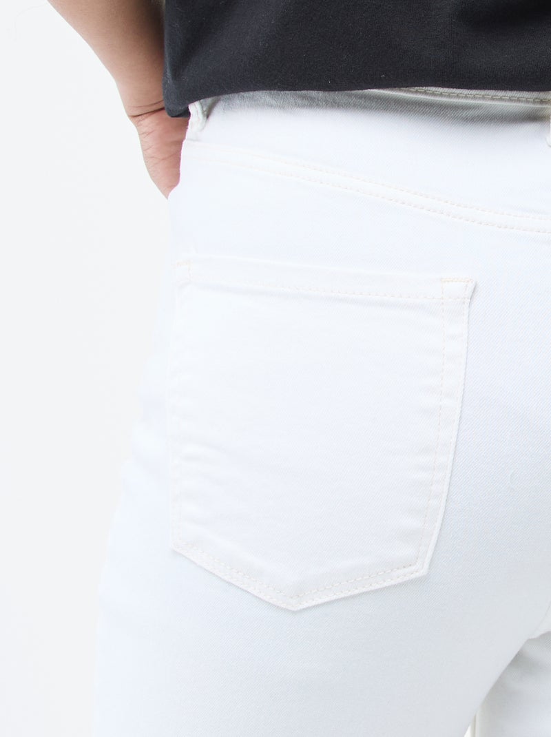 Calças de ganga stretch super skinny em algodão Branco - Kiabi