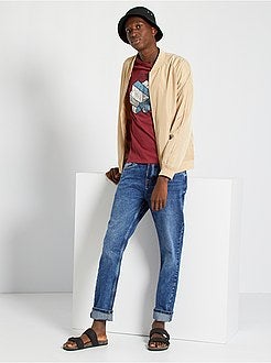 Calças de ganga tapered L30 - Kiabi