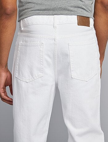 Calças de ganga tapered slim / corte afunilado 5 bolsos