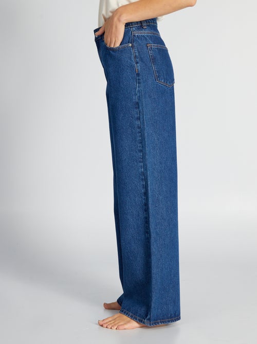 Calças de ganga wide-leg - 30L - Kiabi
