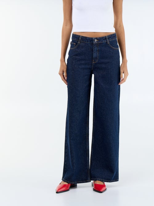 Calças de ganga wide-leg - 30L - Kiabi