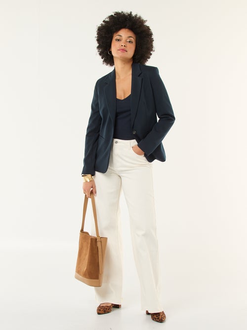 Calças de ganga wide-leg - 30L - Kiabi Calças de ganga wide-leg - 30L - Kiabi