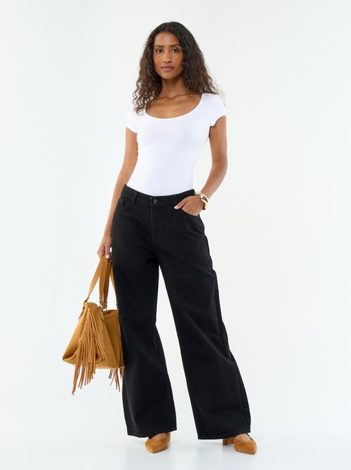 Calças de ganga wide-leg - 30L - Kiabi