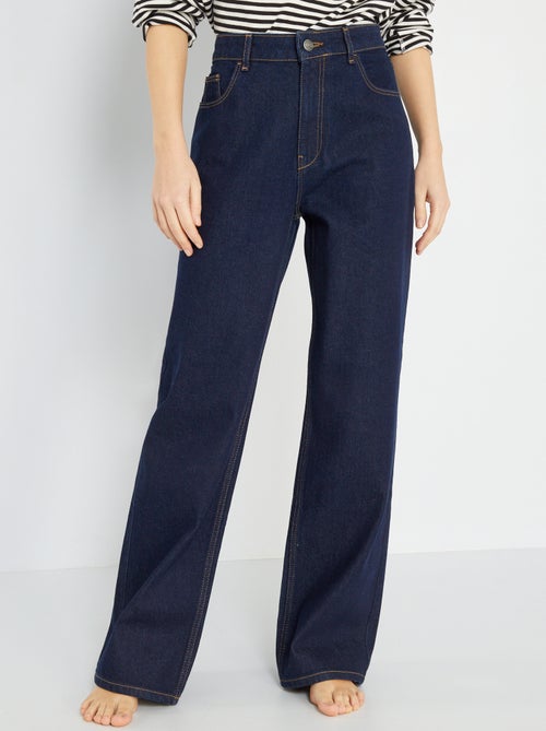 Calças de ganga wide leg - 32L - Kiabi Calças de ganga wide leg - 32L - Kiabi