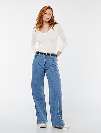 Calças de ganga wide leg - 32L