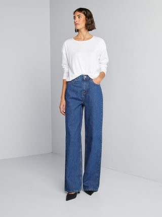 Calças de ganga wide leg - 34L