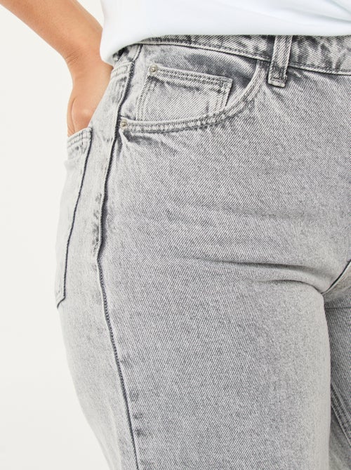 Calças de ganga wide leg - 34L - Kiabi