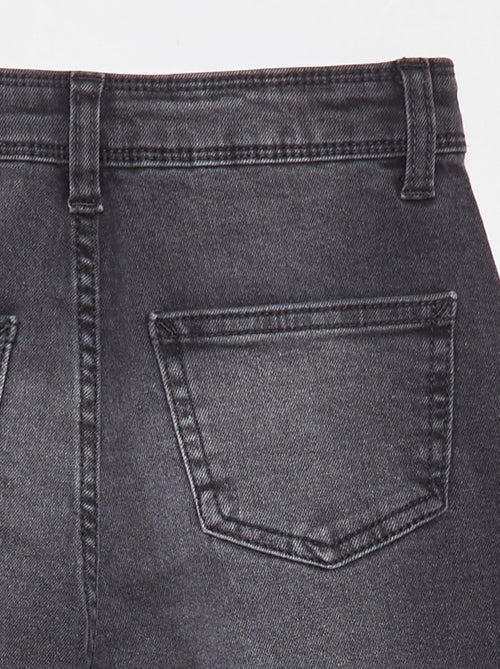 Calças de ganga wide-leg - Corte + confortável. - Kiabi