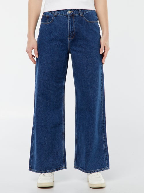 Calças de ganga wide leg - L28 - Kiabi